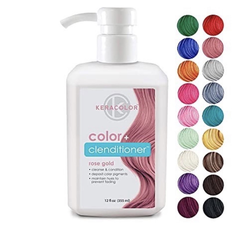 Dầu Ủ Tóc Hồng Lên Màu  Nhanh Sau 15p Tạm Thời Kera color Rose Gold Clenditioner Instant Temporary Hair Dye