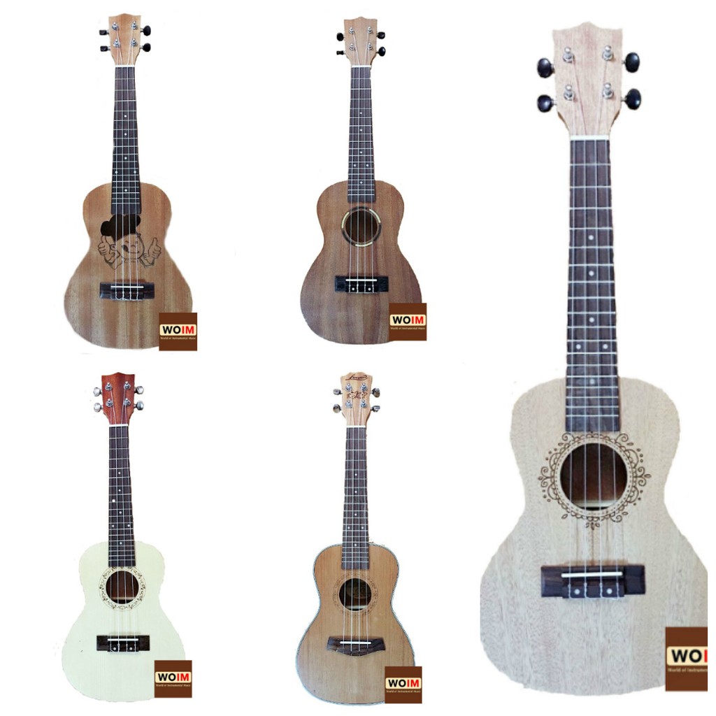 Đàn Ukulele Concert Size 23 Gỗ Cao Cấp Nâu Đậm Full Phụ Kiện