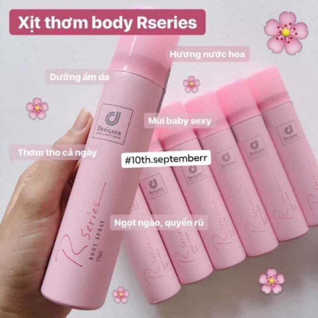 Xịt thơm body Rseries Body Spray 75ml