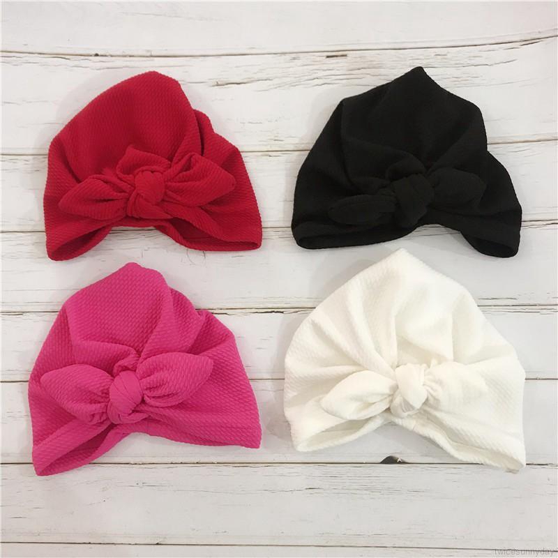 Nón len thắt nơ xinh xắn nhiều màu sắc cho bé