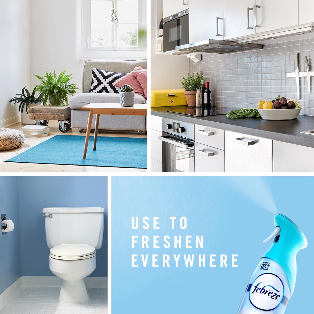 Xịt thơm phòng Febreze 250g hàng mỹ là dòng nước hoa xịt phòng giúp thơm phòng và khử mùi nhà vệ sinh - Az9193