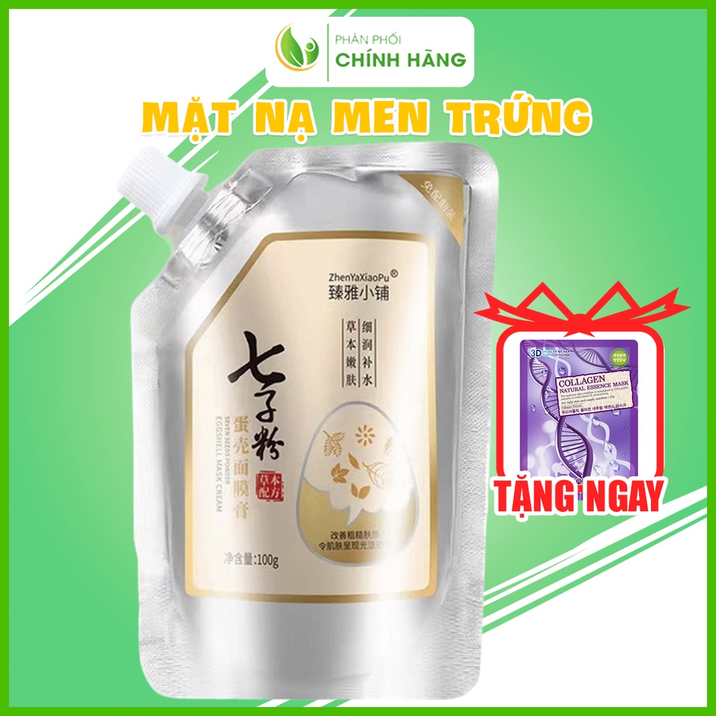 Mặt nạ men trứng Seven seed powder