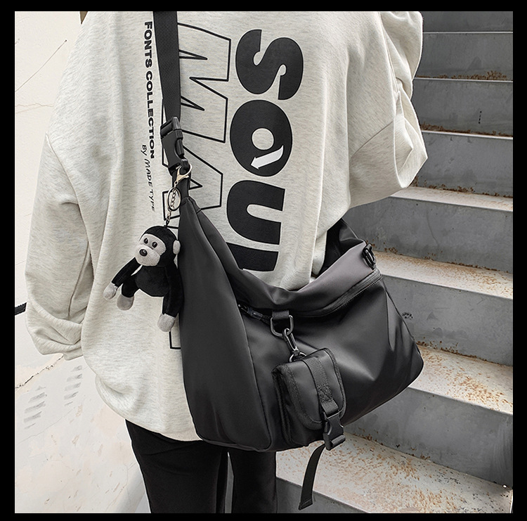 On Sale Ulzzang Korean Fashion Nylon Men Sling Bag Shoulder Bag Crossbody Bag Tote Bag Messenger Bag for Men Birthday Gift