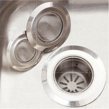 Lọc rác bồn rửa bát, rửa chén inox, bộ lọc chậu rửa chống tắc có dây cầm, LRI6 - LOKING