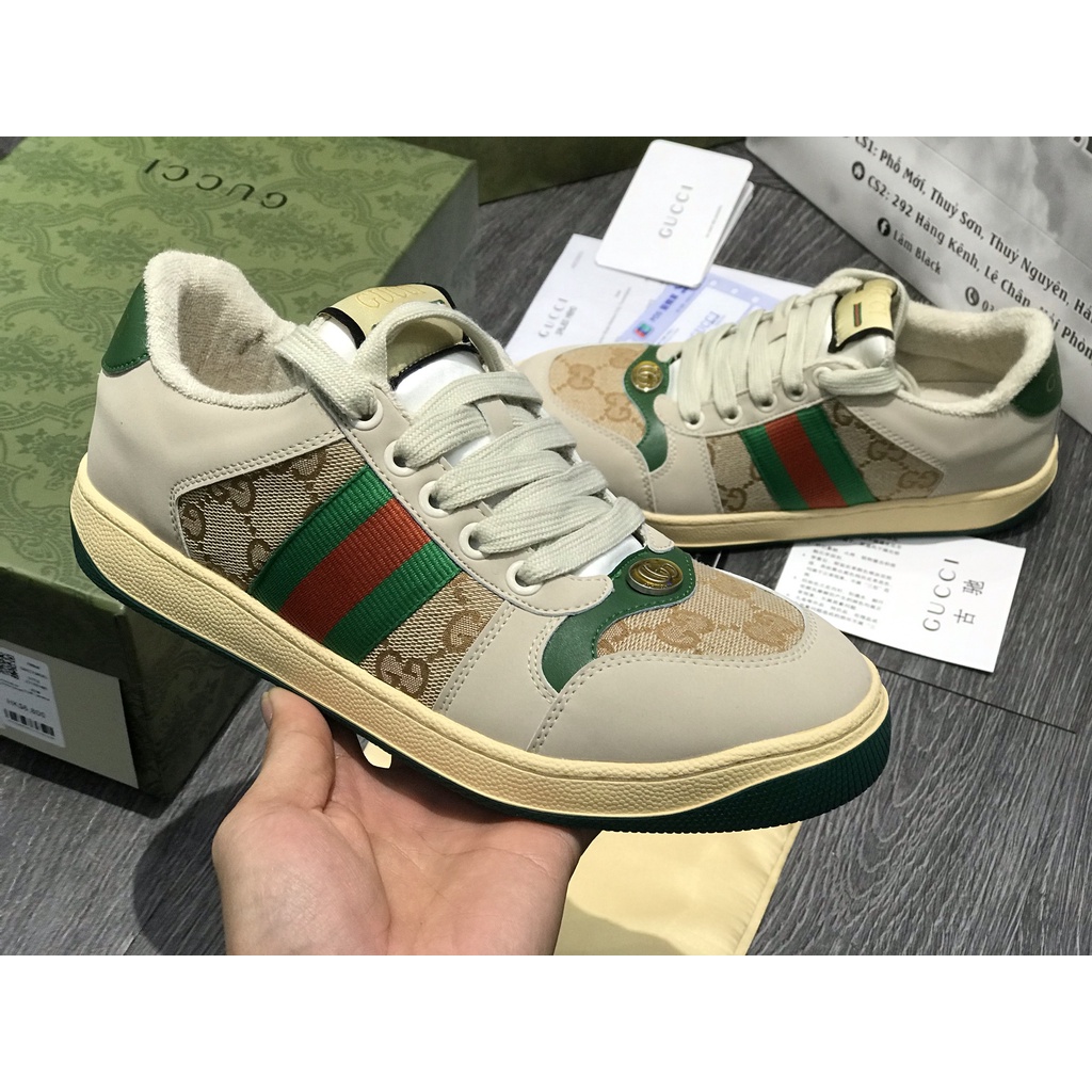 Siêu Phẩm Giày Thể Thao Sneaker Gu/cci Sơn Tùng Xanh Bản Sạch Cao Cấp Ảnh Thật +Freeship