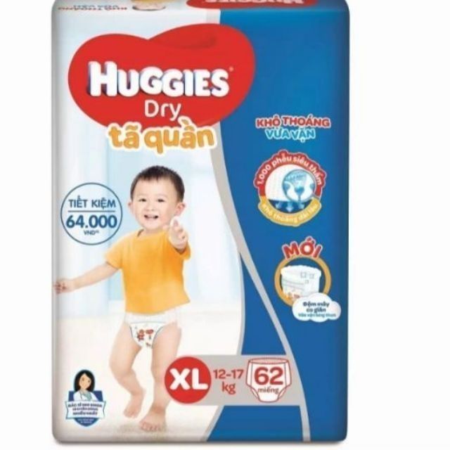 Tã quần huggies đủ size M74 L68 XL62 XXL56