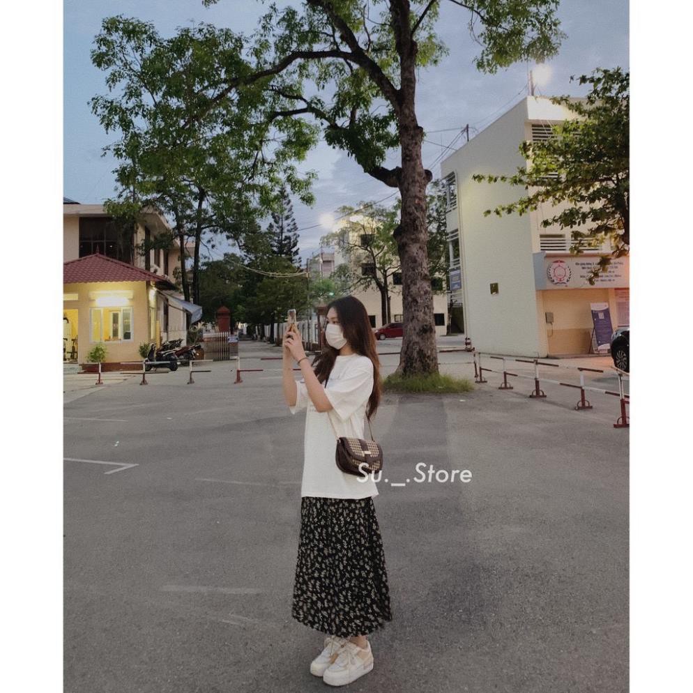 Chân váy hoa dáng dài phong cách vintage chân váy hoa nhí siêu đẹp hot trend năm nay thời trang BANAMO 591 | BigBuy360 - bigbuy360.vn