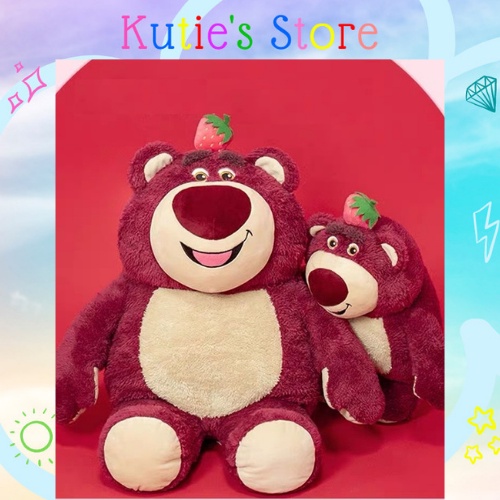 GẤU BÔNG LOTSO TRÁI DÂU **SẴN**  gấu dâu hương dâu đáng yêu dễ thương