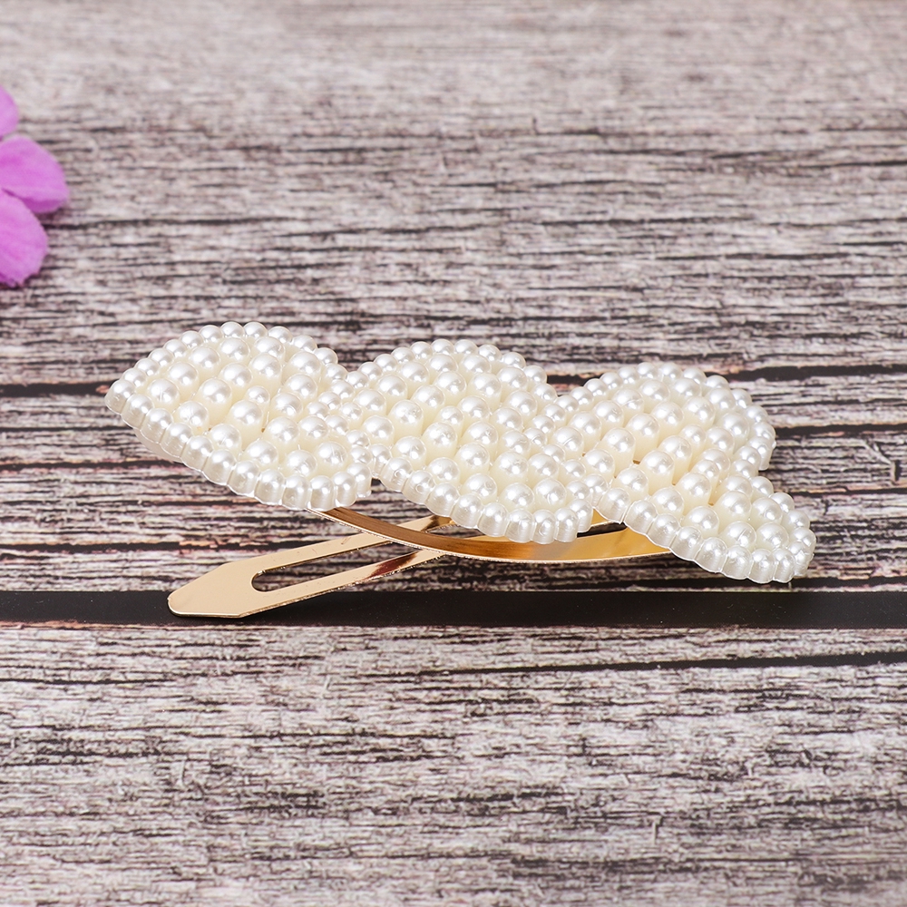 Set 5 kẹp tóc đính ngọc trai phong cách Hàn Quốc cho nữ