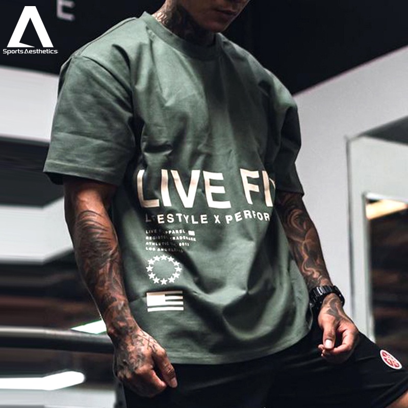 Áo Thun Thể Thao Tay Ngắn Chất Liệu Cotton Thoáng Khí Thoải Mái Thời Trang Cho Nam Size M-3XL