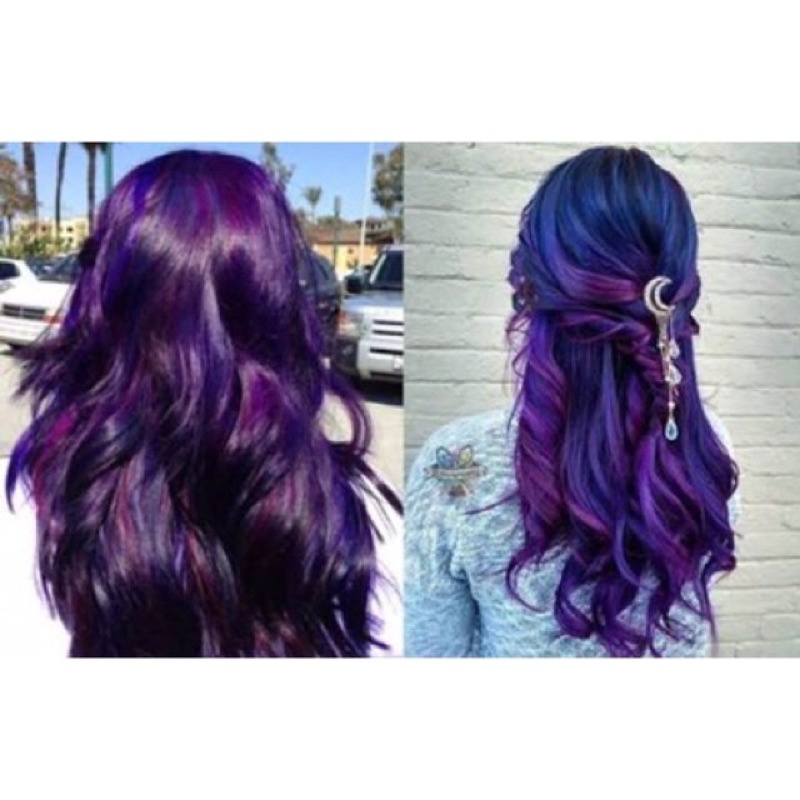 Kem Thuốc Nhuộm Tóc Tại Nhà Màu Tím Nho Đen 4/2 Grape Purple Hair Dye Cream Coloring
