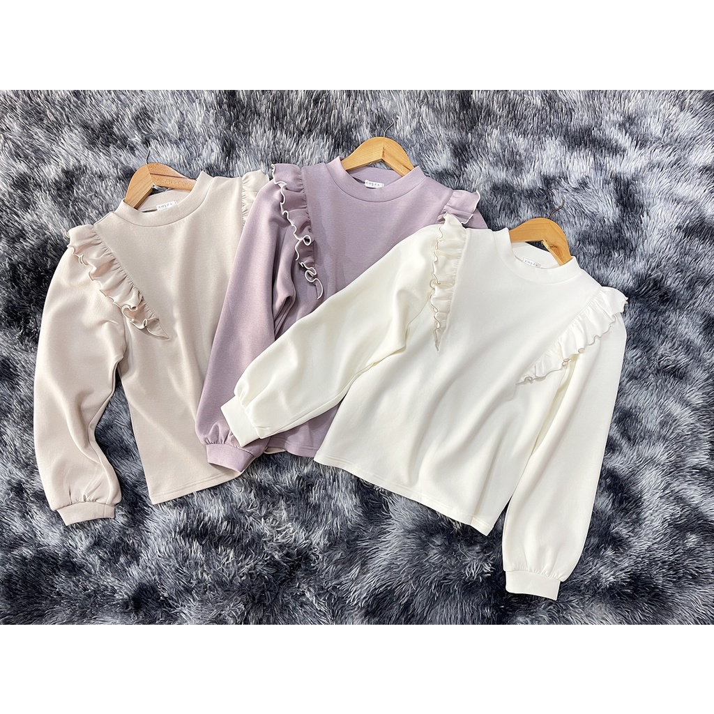 Áo thun Colza Honeys Shoulder frill tops