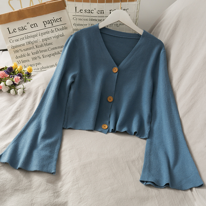 Áo Cardigan Dệt Kim Tay Ngắn Cổ Chữ V Thời Trang Mùa Hè 2020 Cho Nữ | BigBuy360 - bigbuy360.vn