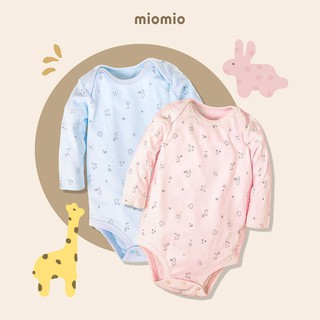 [MIO DÀY] Bodysuit dài tay Miomio cổ chồm 100% cotton