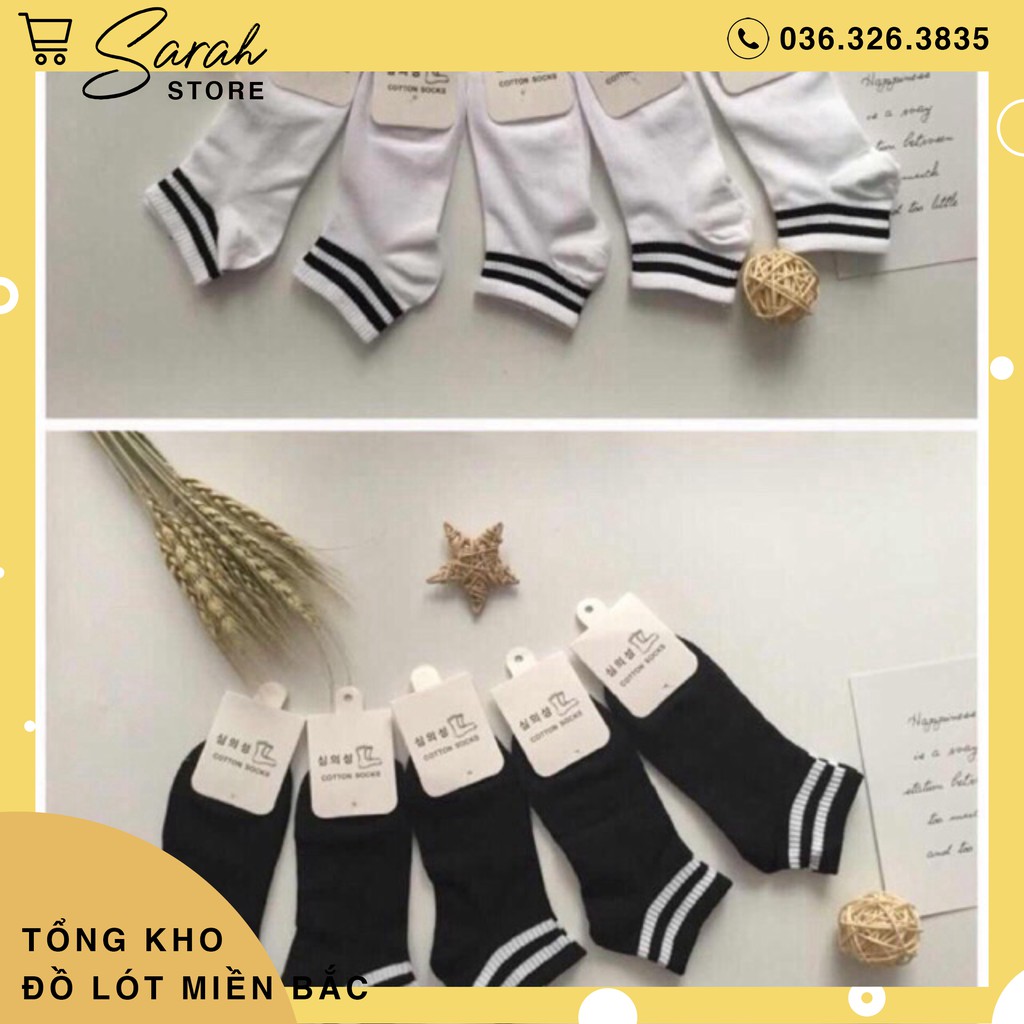 Set 10 Đôi Tất Kẻ Hàn Quốc