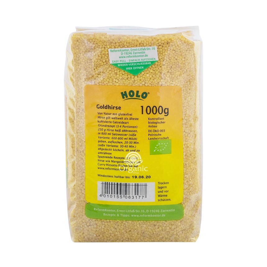 Hạt Kê Vàng Hữu Cơ Sottolestelle HoLo 1kg