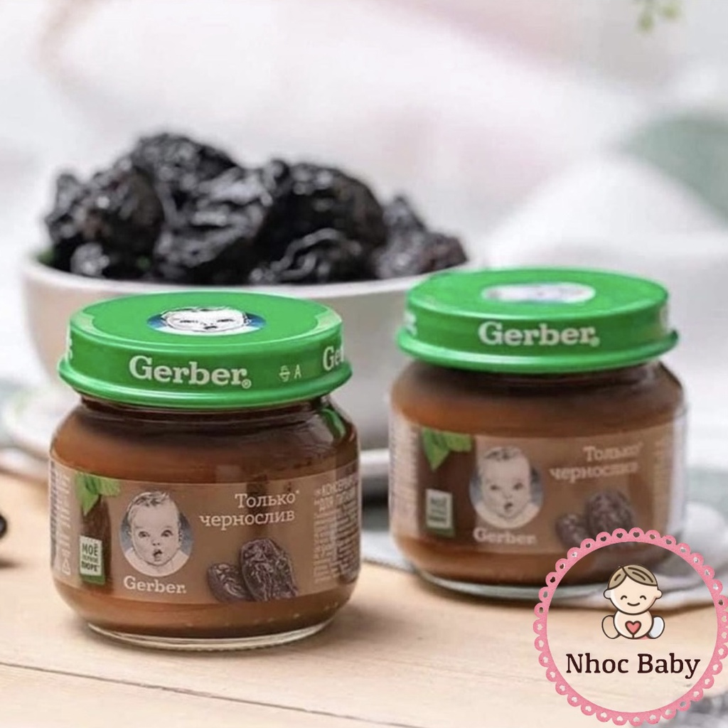 Hũ mận đen nghiền Gerber cho bé 4m+ 80g (Nga)