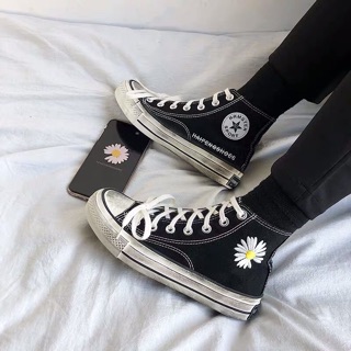 [ORDER] Giày ulzzang dáng CV thêu hoa cúc (ảnh thật phía cuối)