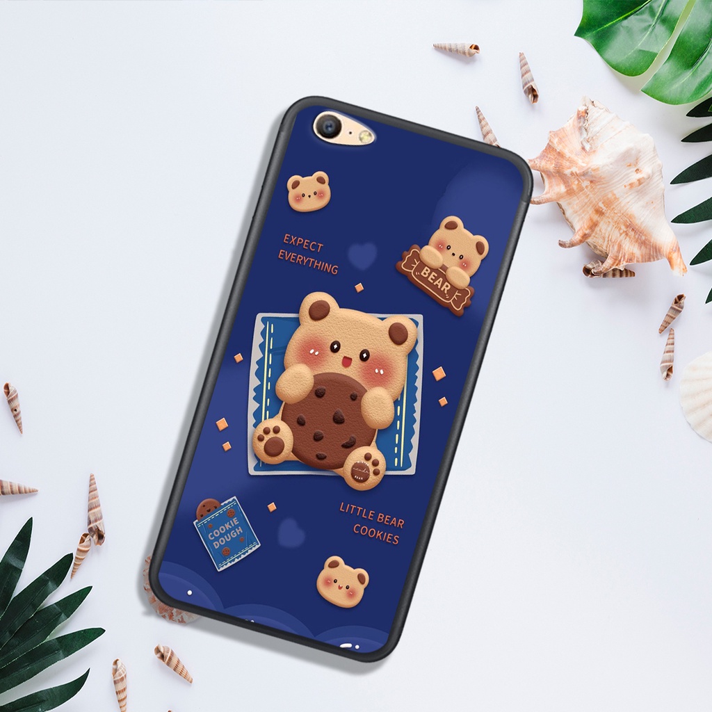 ỐP LƯNG OPPO A33 - A35 - A37 - A39 - A57 cũ - A59 , IN HÌNH GẤU NÂU CHOCOLATE ĐÁNG YÊU.