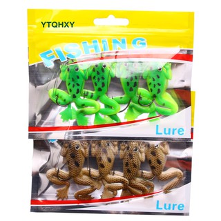 Set 4 Mồi Câu Cá Giả Ếch 3d 5.2g / 6cm