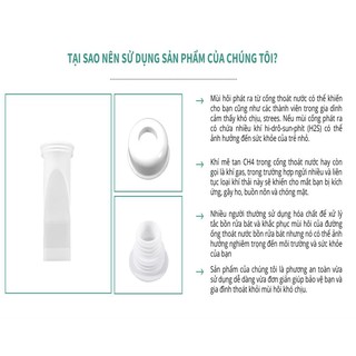 Thiết bị nhà cửa chặn mùi hôi cống (2 Bộ cái) - Harushop168