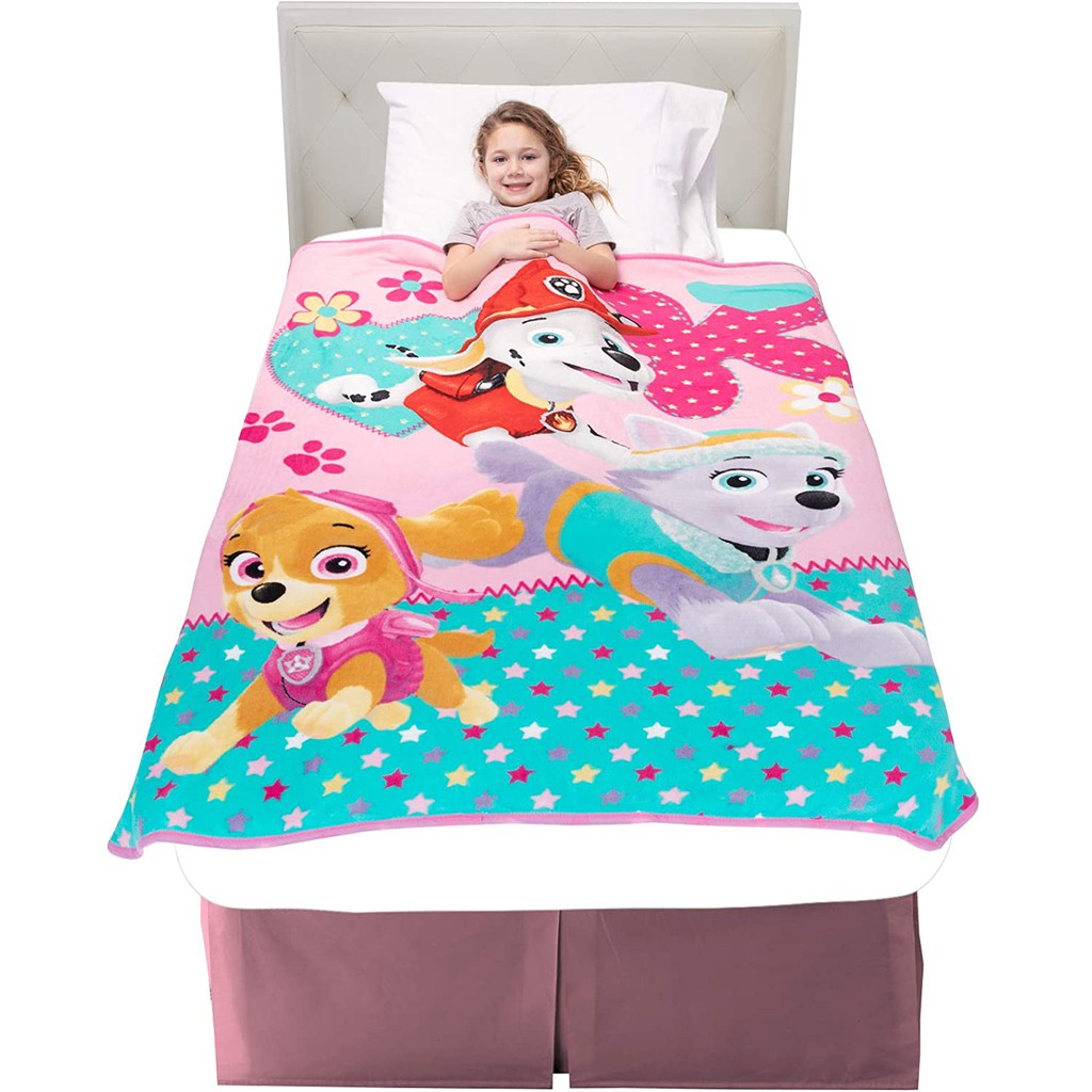 Mền  tiện dụng hình chó cứu hộ - Paw Patrol Skye Pink