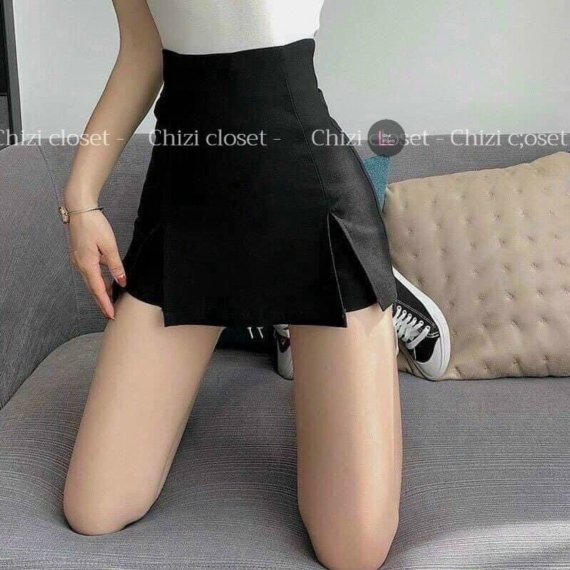 CHÂN VÁY DÁNG CHỮ A XẺ TÀ Chizi Shop