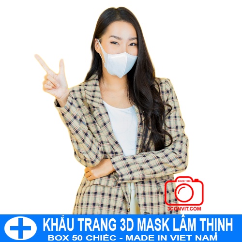 Hộp 50 khẩu trang 3D công nghệ dập NB Unicharm Lâm Thịnh