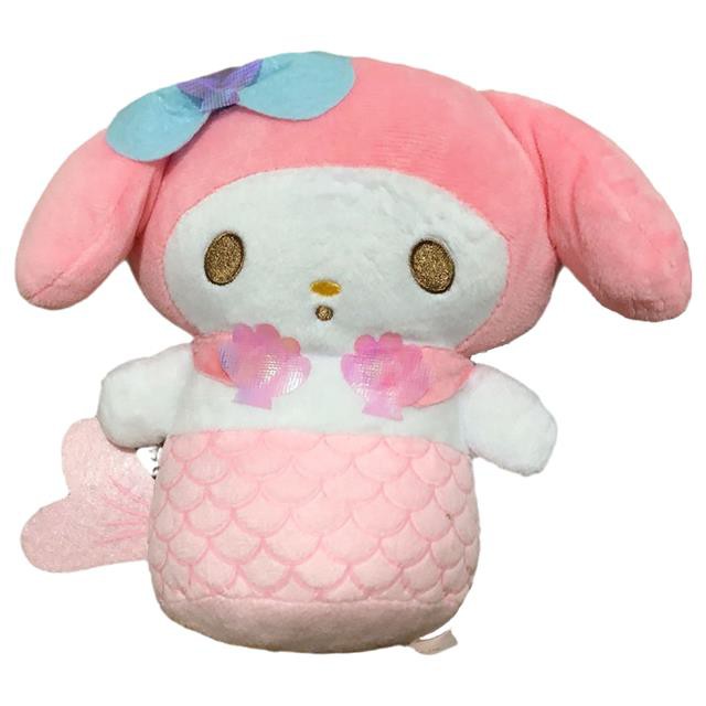 Mới 8 Cm Phim hoạt hình Kuromi My Melody Baby Cinnamoroll Pom Purin Cos Nàng tiên cá Kawali Búp bê Sang trọng Mềm mại Dễ thương Móc khóa Đồ chơi trẻ em