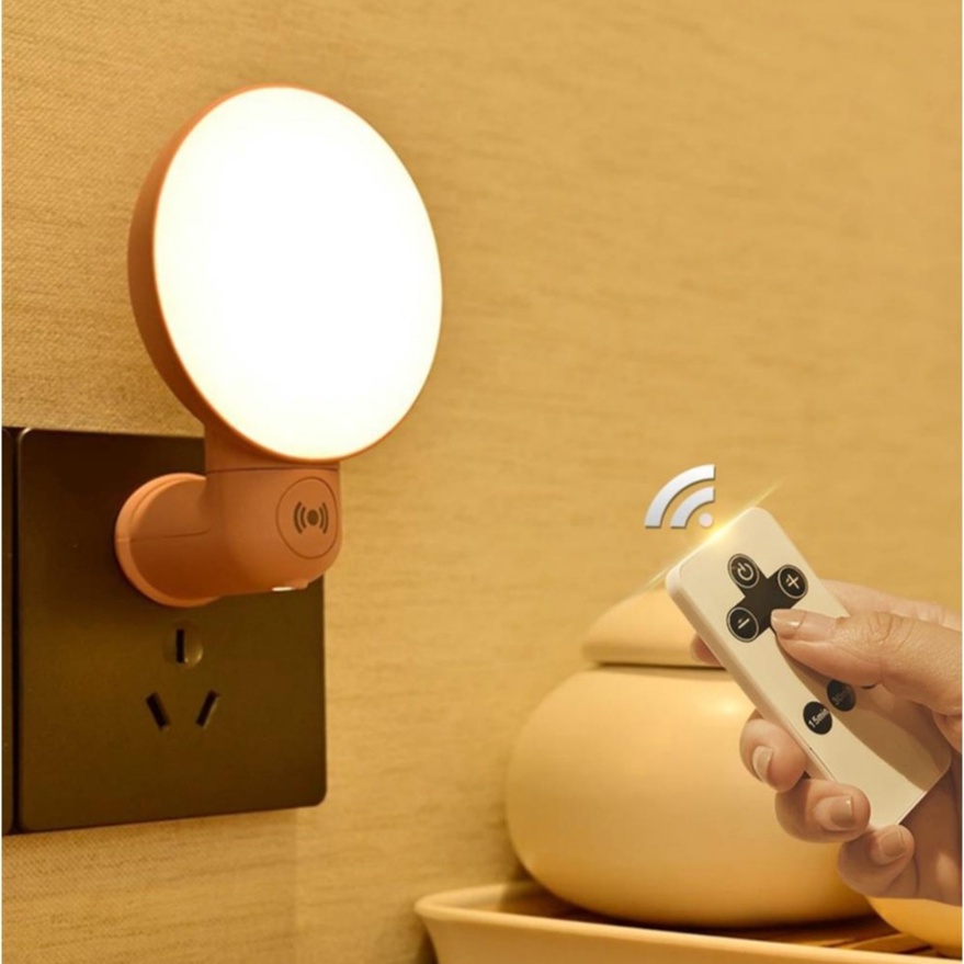 Đèn điều khiển từ xa thân đèn có thể xoay 350 độ ánh sáng dịu nhẹ bảo vệ mắt với 3 màu sáng điều chỉnh tăng giảm 10 cấp