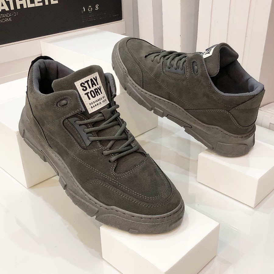 Giày Nam Da Lộn   🔴FREESHIP🔴 Giảm 35K Khi Nhập Mã [DUCP35K0] -Giày Sneaker Da Lộn Cao Cấp [ Hàng Độc Quyền]