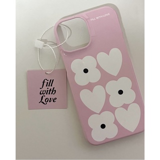 Hàn Quốc ins Girl Pink Tender Love Thích hợp cho Ốp điện thoại cứng 17 / 16pro / 15 / 7 / 8 / 12mini / 13pro / 12promax / 14