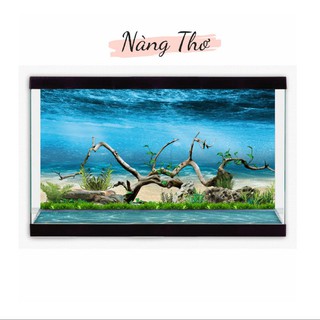 DECAL HỒ CÁ CÂY THUỶ SINH 3D_THIẾT KẾ NÀNG THƠ