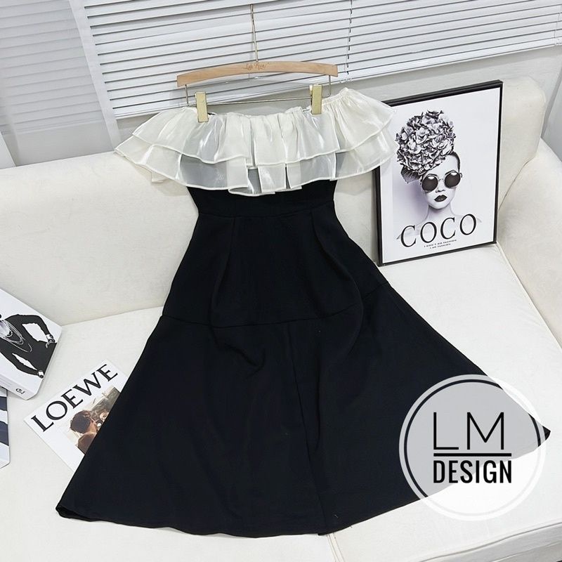 ĐẦM TRỄ VAI UMI XẾP TẦNG