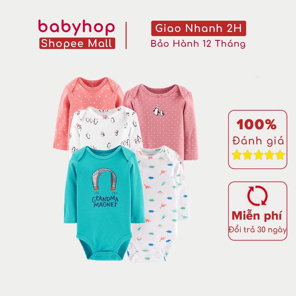 ( GIFT ) Áo Bodysuit cho bé trai và gái từ 0 tháng 100% cotton