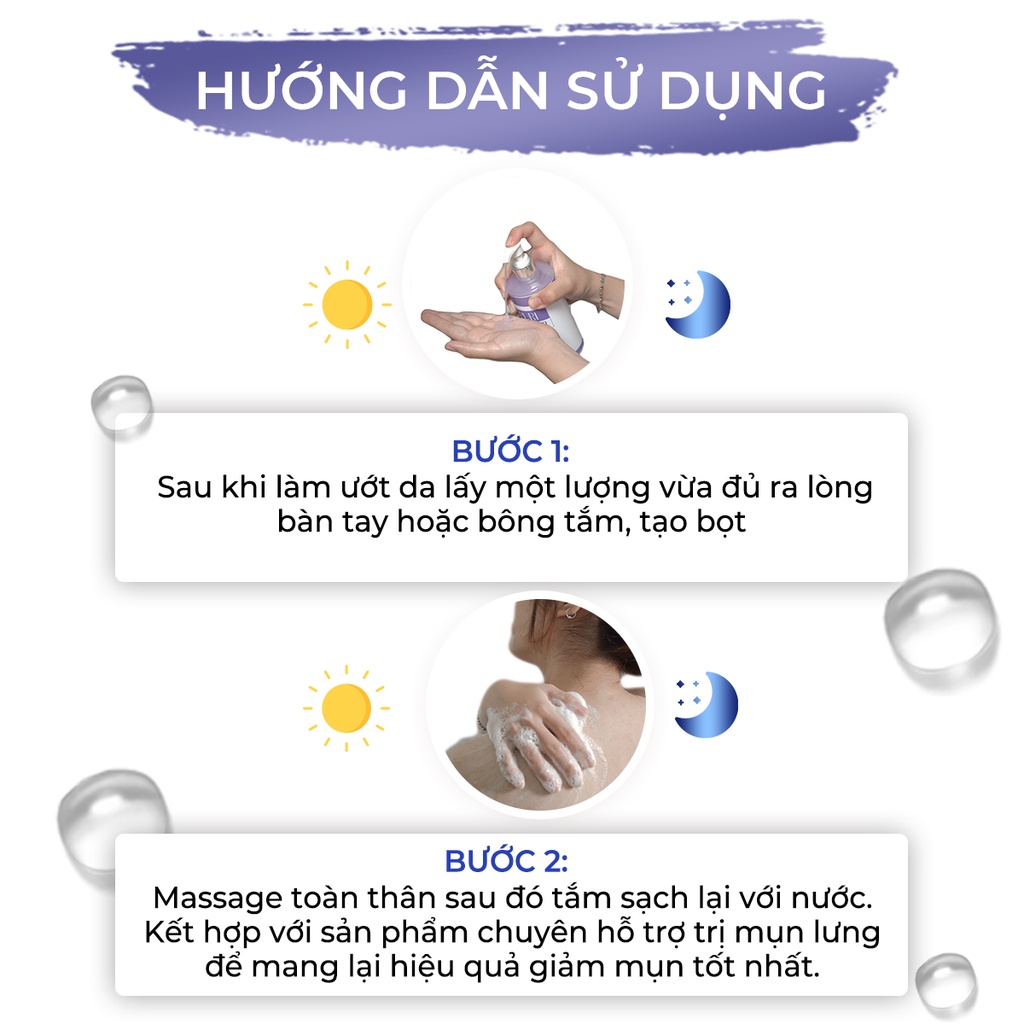 Sữa Tắm Hỗ Trợ Ngăn Ngừa Mụn, Viêm Nang Lông, Làm Sạch Sâu Bụi Bẩn Nhờn Dành Cho Nữ Oriskin Puri Shower Gel 300ml