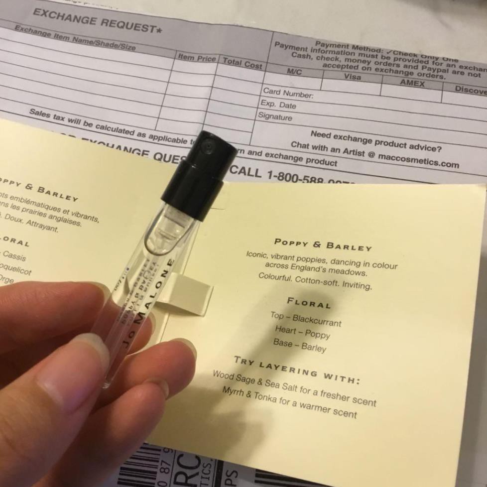 Vial Nước Hoa Mini Jo Malone Peony Blush - Wood Sage - English Pear - Starlit &amp; Honey - Pomegranate Noir - Myrrh Tonka