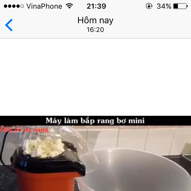 Máy làm bắp rang bơ mini