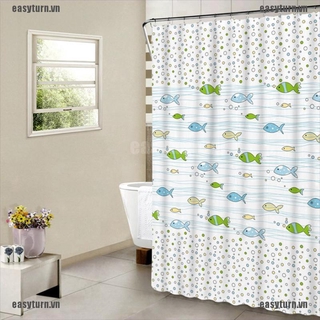 Rèm Che Bồn Tắm Bằng Nhựa Dày Chống Thấm Nước Họa Tiết Hoạt Hình Dễ Thương