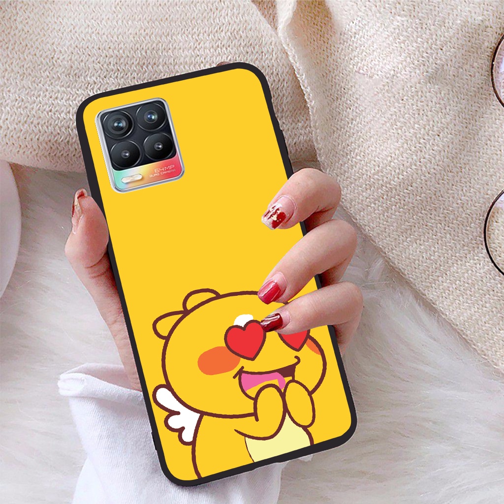 Ốp lưng Realme 8 4G viền dẻo TPU BST Khủng Long Lai Ong