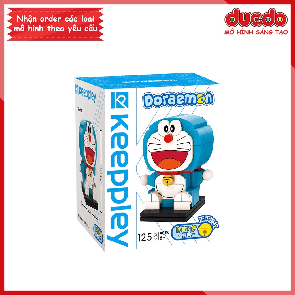 Keeppley A0110 - A0115 Lắp ghép Brickheadz Doraemon siêu đẹp - Đồ chơi Xếp hình Mô hình Doremon Brick headz