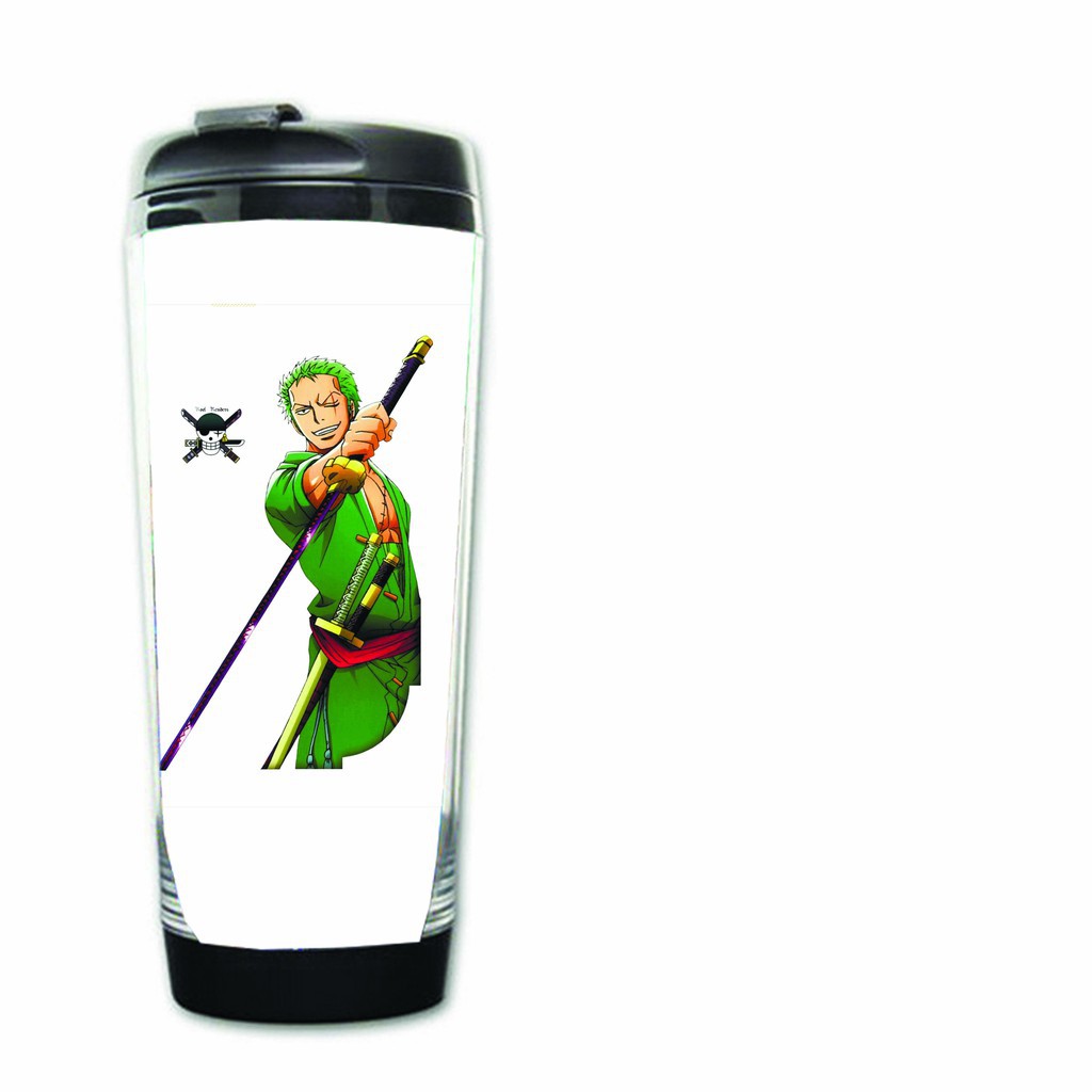 Bình nhựa đựng nước in hình ONE PIECE Đảo Hải Tặc anime chibi tiện lợi dễ thương xinh xắn