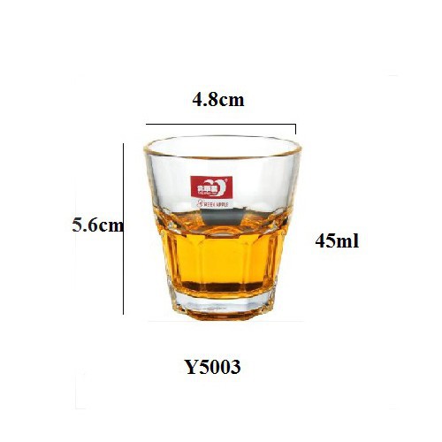 | COMBO 6 | Ly thủy tinh nhỏ shot 45ml DELI TDC-Y5003 cao cấp | Đạt chuẩn ISO9001
