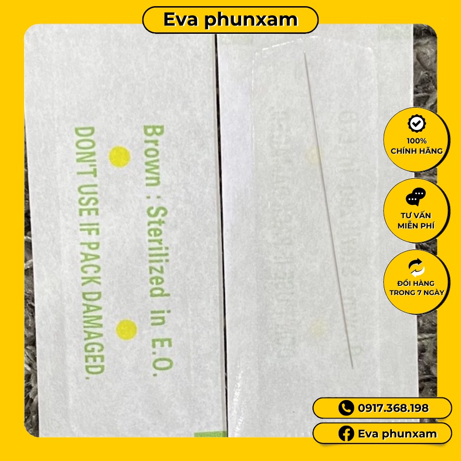 [50-100 Cái]Kim 1 Dài Phổng Thông Phun Xăm