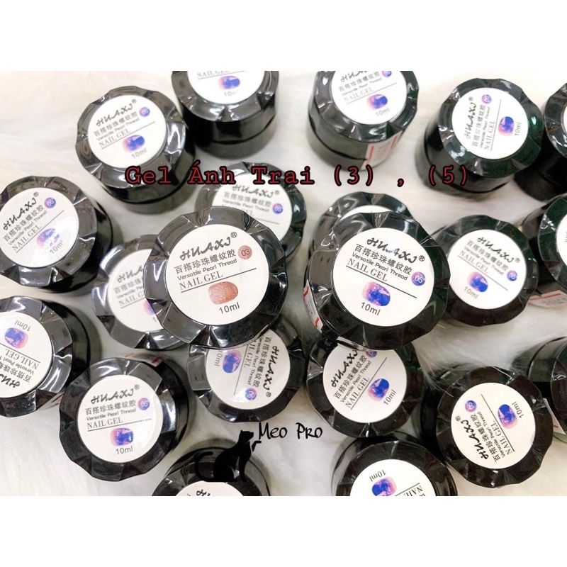 Gel ánh trai HUAXI trang trí móng
