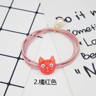 Dây buộc tóc đính mặt mèo dễ thương