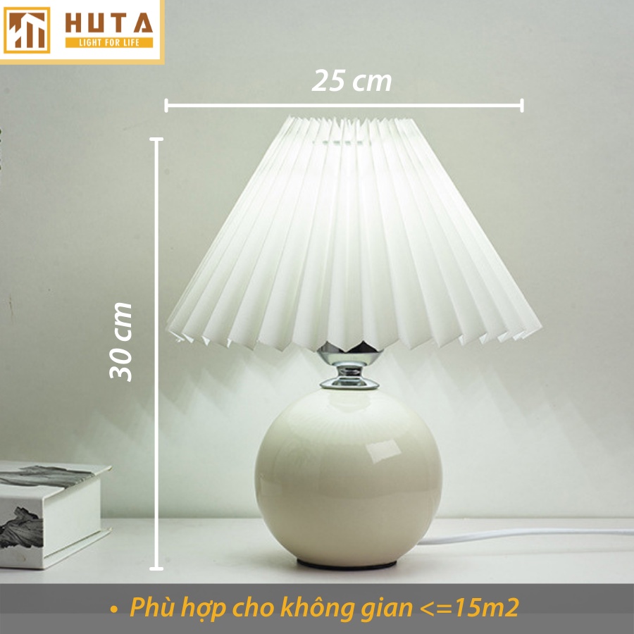 Đèn Ngủ Để Bàn Điều Chỉnh Độ Sáng, Vintage Hàn Quốc, Bóng Led, Dùng Trang Trí Decor, Để Đầu Giường, Phòng Ngủ, Mã S8