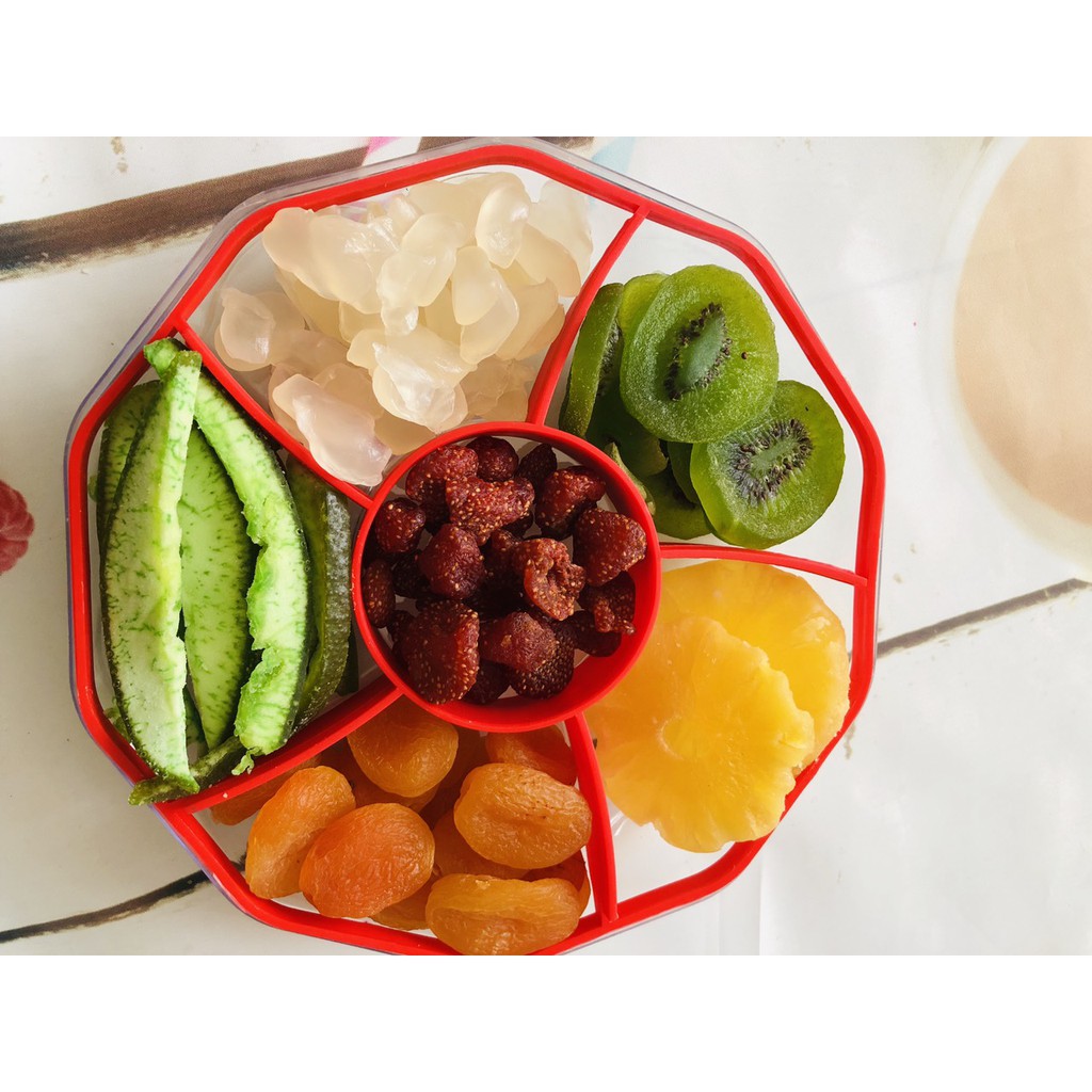 Mix trái cây sấy dẻo đóng hộp 600g đặc biệt