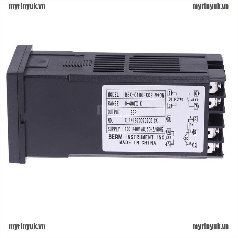 Bộ điều khiển nhiệt độ 100-240VAC PID REX-C100 SSR-40A