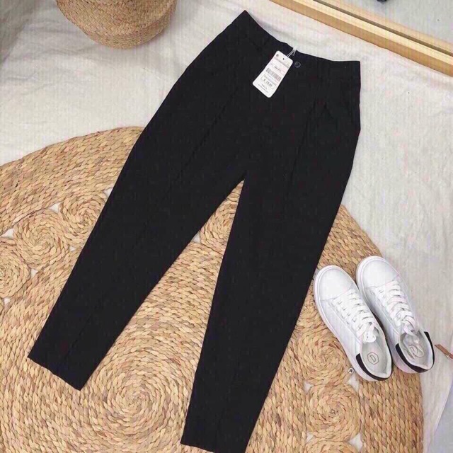 Quần baggy tây đen 3 size có túi kt